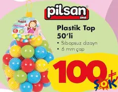 PİLSAN PLASTİK TOP 50'Lİ